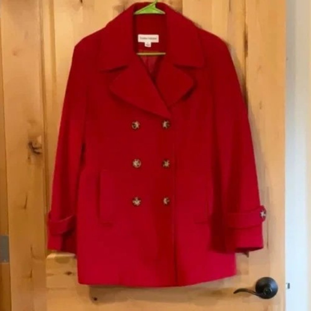 Vintage Boston Harbour Double Breasted Wool Pea Coat Size S